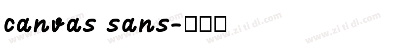 canvas sans字体转换